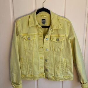 GAP Yellow Denim Jacket Sz medium